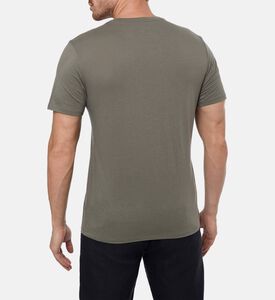 Vince Crewneck Long-sleeve Sweater, Olive, L, Model View