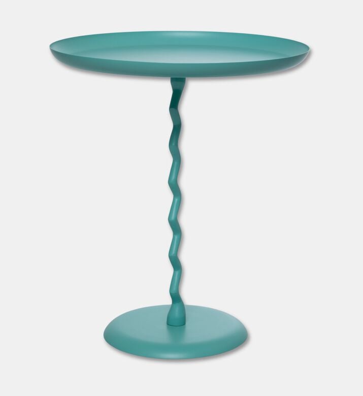 Leitmotiv Zig-zag Monochrome Side Table, Blue, Packshot View