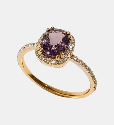 Diamond Spinel Stone Gold Ring
