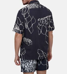 تيشيرت قصير الأكمام قطن عضوي بطبعة