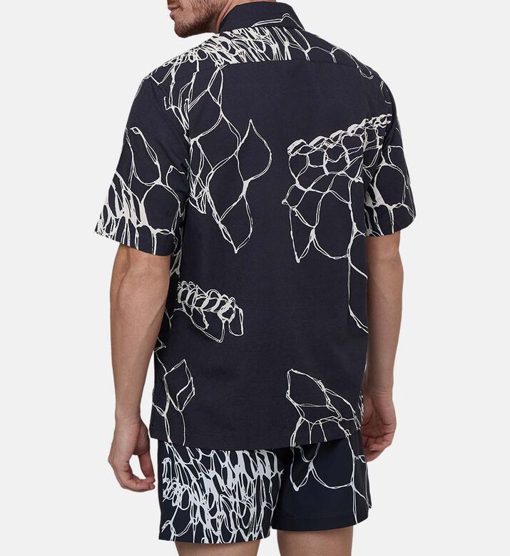 تيشيرت قصير الأكمام قطن عضوي بطبعة