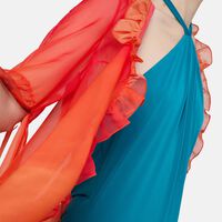 Sunset-print Kaftan Dress