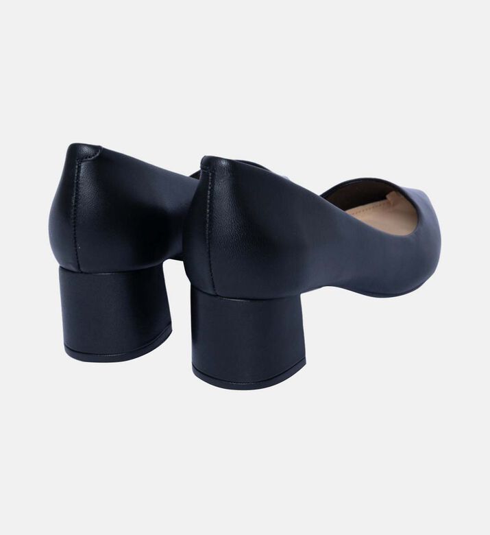 حذاء بكعب منخفض من جلد نابا