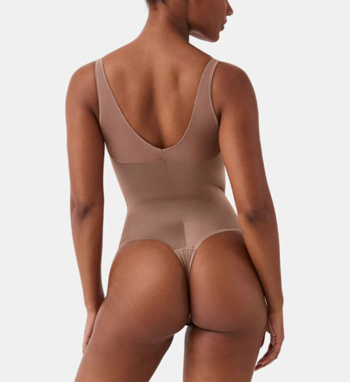Sheer-detail Thong Bodysuit