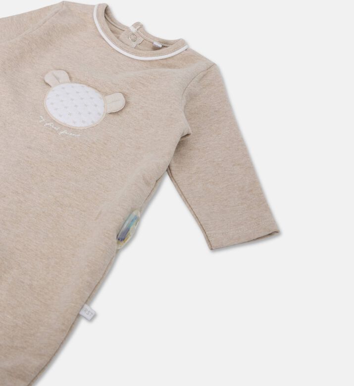 My First Collection Teddy Bear Quilted Romper, Packshot View
