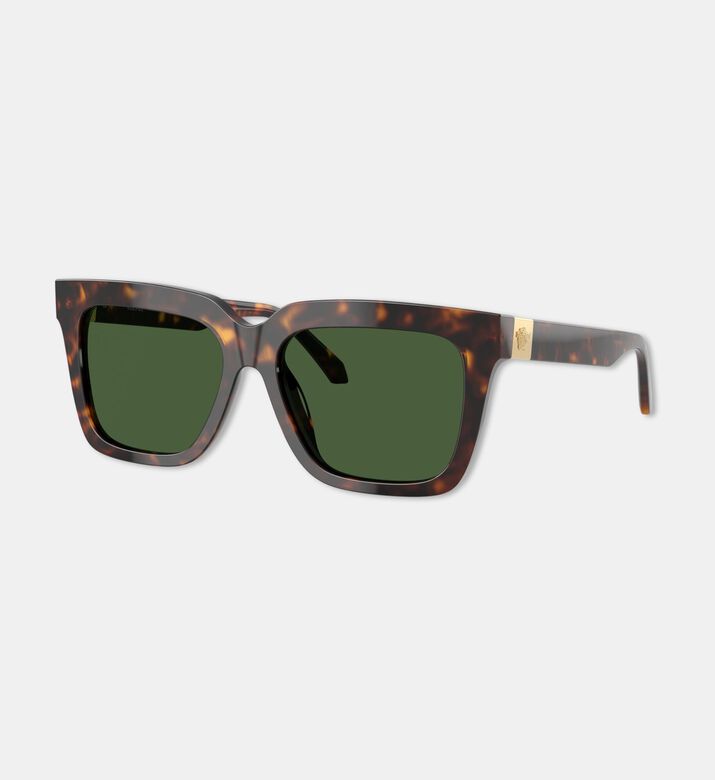 Versace Square-shaped Acetate Havanna Sunglasses, Packshot View