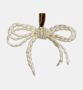 Shishi Pearl Bow Ornament 11cm, Packshot View