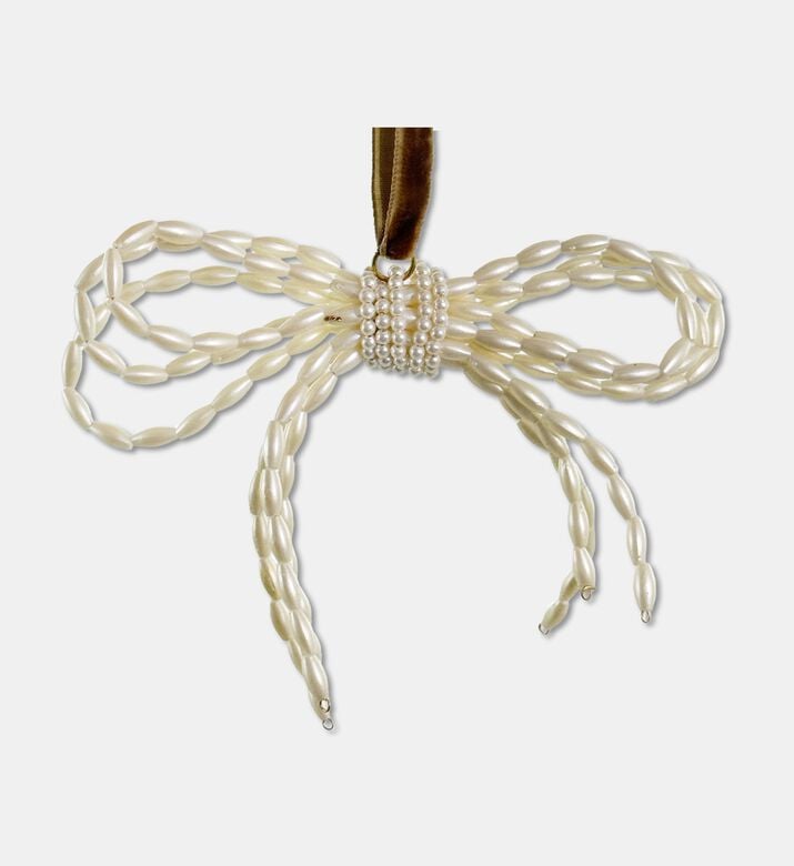 Shishi Pearl Bow Ornament 11cm, Packshot View