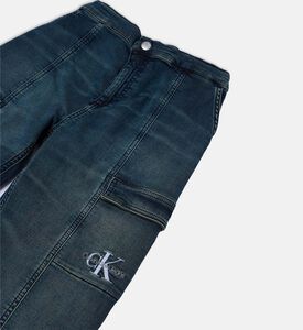 Logo-detail Denim Cargo Joggers