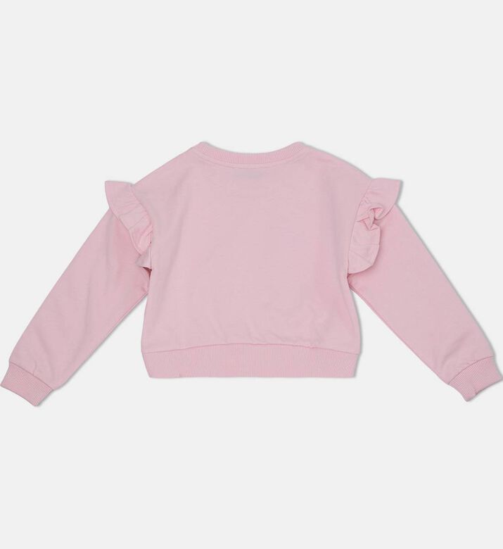 Teddy Bear-print Logo-print Frilled T-shirt Teddy Bear-print Logo-print Frilled T-shirt
