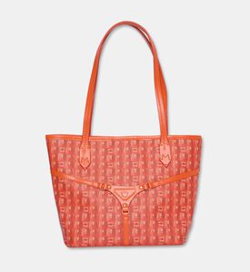 Manc Bella Monogram Pattern Mini Tote Bag, Orange, Packshot View
