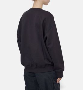 Ganni Logo-print Bear Graphic Sweatshirt, Model View