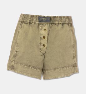 Ganni Cotton Elasticated Shorts, Packshot View