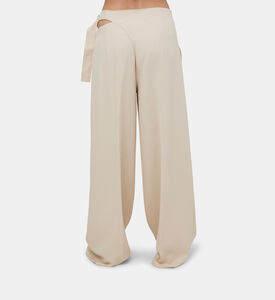 Wide-legged Cut-out Detail Pants