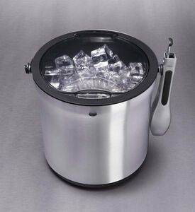 طقم دلو ثلج مع ملقط من فولاذ