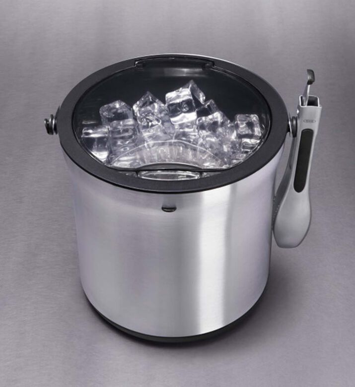Steel Ice Bucket Tong Set