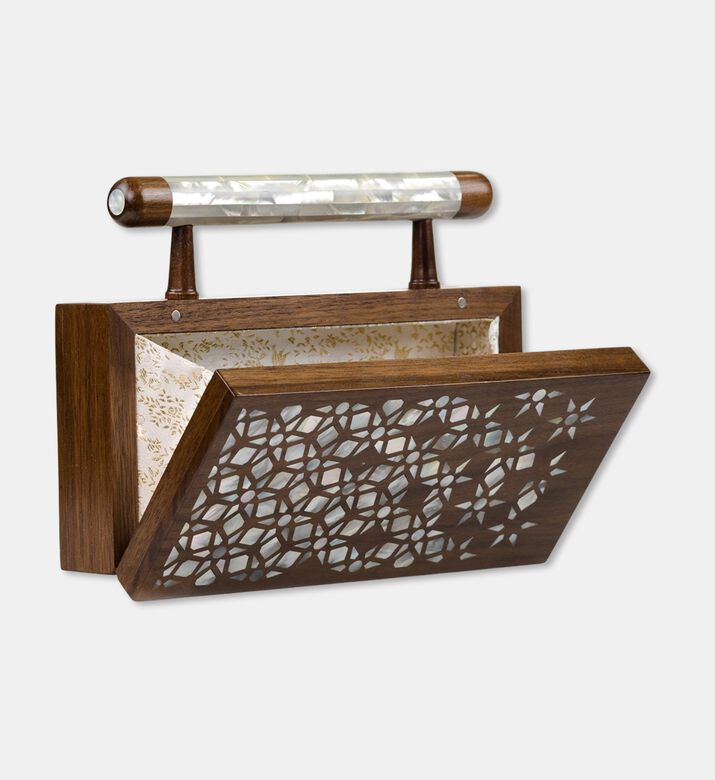 Darmisak Falak Clutch Green, Packshot View