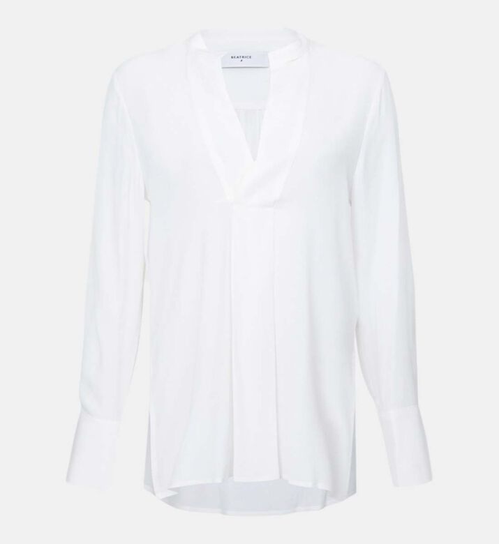 V-neck Long-sleeved Shirt