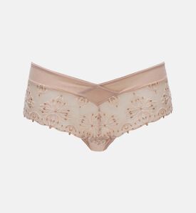 ثونغ دانتيل مزين بأزهار بتغطية قليلة