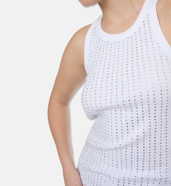 The Attico Sequin-embellished Tank Top, Model View