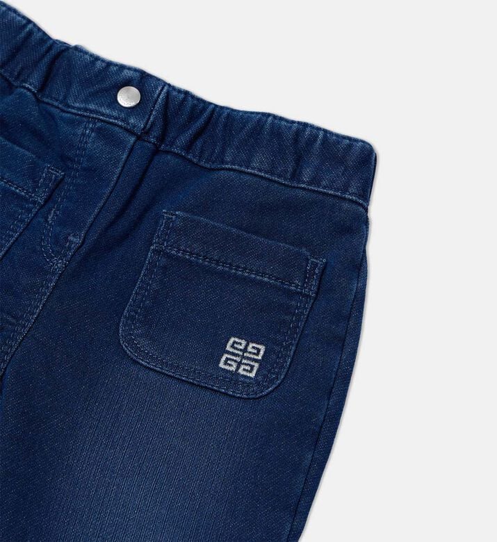 4g Cotton Blend Straight Jeans 4g Cotton Blend Straight Jeans