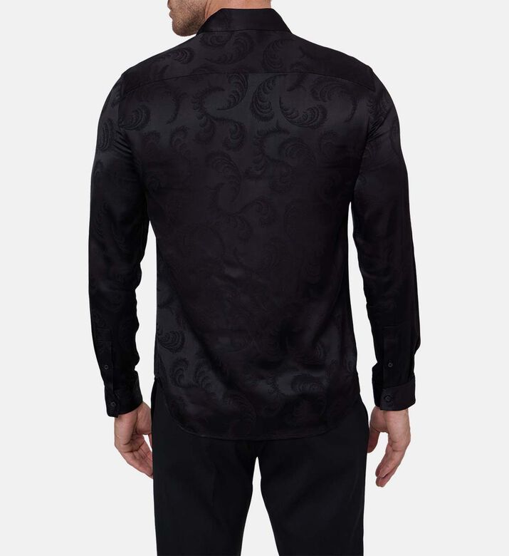 قميص مطبوع بريش على كامله