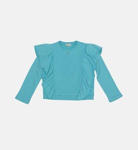 Girl Frill-detailed Sweatshirt Girl Frill-detailed Sweatshirt