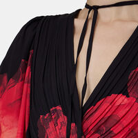 Clarissa Floral Satin Maxi Dress