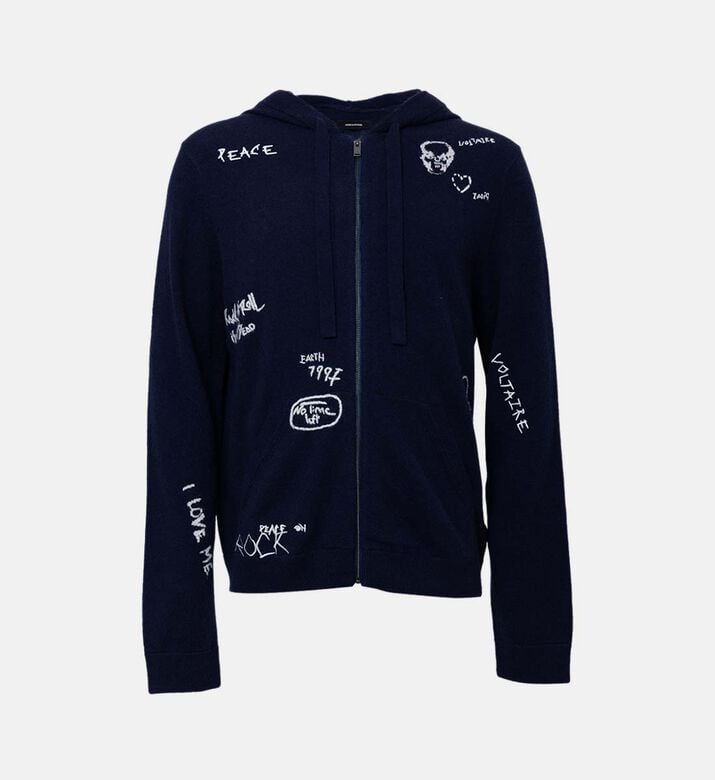 كارديغان كلاش متعدد النقوش بسحّاب