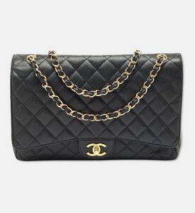 Chanel Preowned Chanel Quilted Caviar Leather Maxi Double Flap Bag, Packshot View