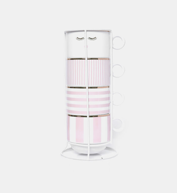 Me Rack Striped Mugs 4-piece Set