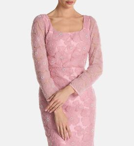 Savanna Dress, Pink, M, Model View