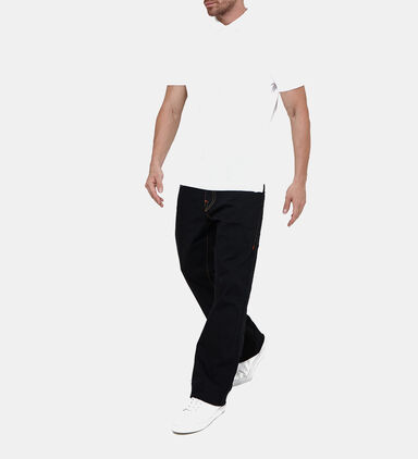 Baggy Straight-fit 5-pockets Denim Pants