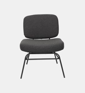 Home Deco and More Almeda Lounge Chair, Anthracite, Packshot View