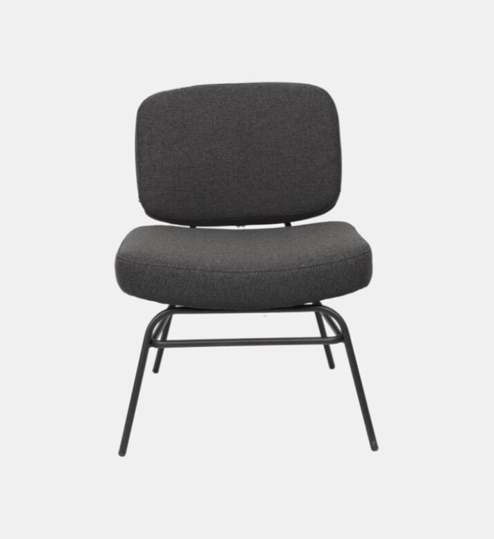 Home Deco and More Almeda Lounge Chair, Anthracite, Packshot View