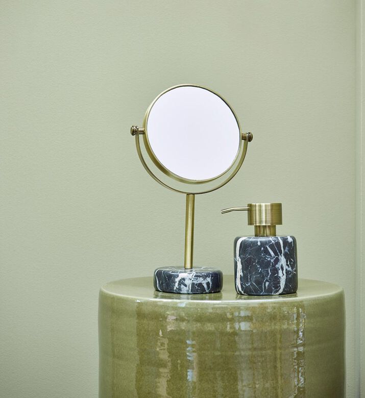 مرآة مكبرة معدنية من الرخام من نيرو