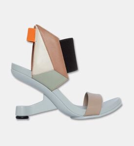 UN United Nude Cow Leather Hollowed Heel Sandals, Beige, Eu-41, Packshot View