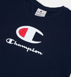 Embroidered Logo Crewneck T-shirt