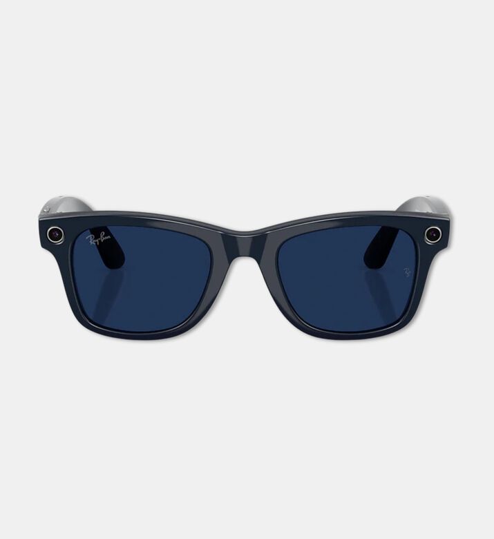 Rayban Smart Tech Wayfarer Style Integrated Camera Sunglasses, Blue, Packshot View