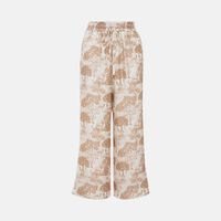 Carol Printed Elasticated Straight-leg Trousers