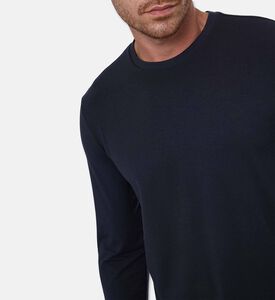 Vince Crewneck Long-sleeve Top, Model View