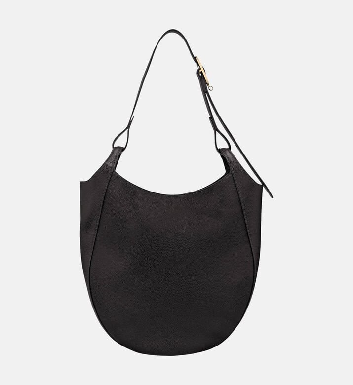 Longchamp Le Foulonne Hobo Bag, Black, Packshot View