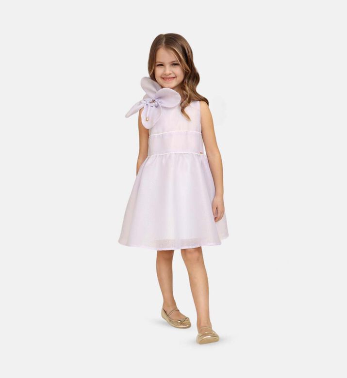 Floral Applique A-line Dress