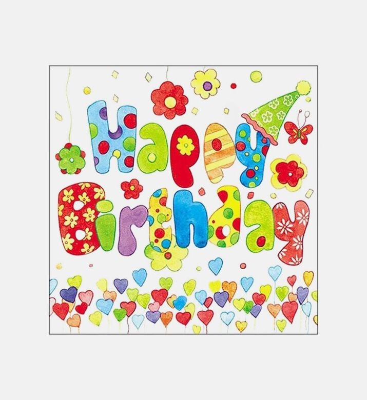 Happy Birthday Napkin