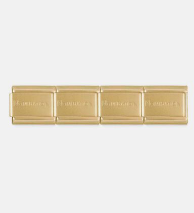 Composable Classic Stainless Steel Branded Gold Matte Bracelet