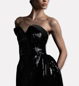 Jean Louis Sabaji Dress Sequin, Model View