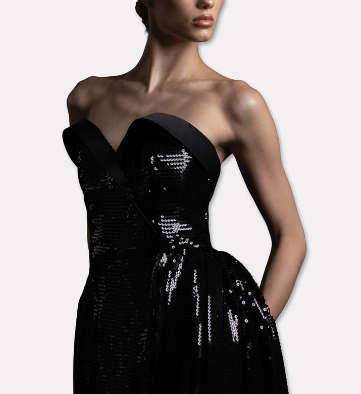 Jean Louis Sabaji Dress Sequin, Model View