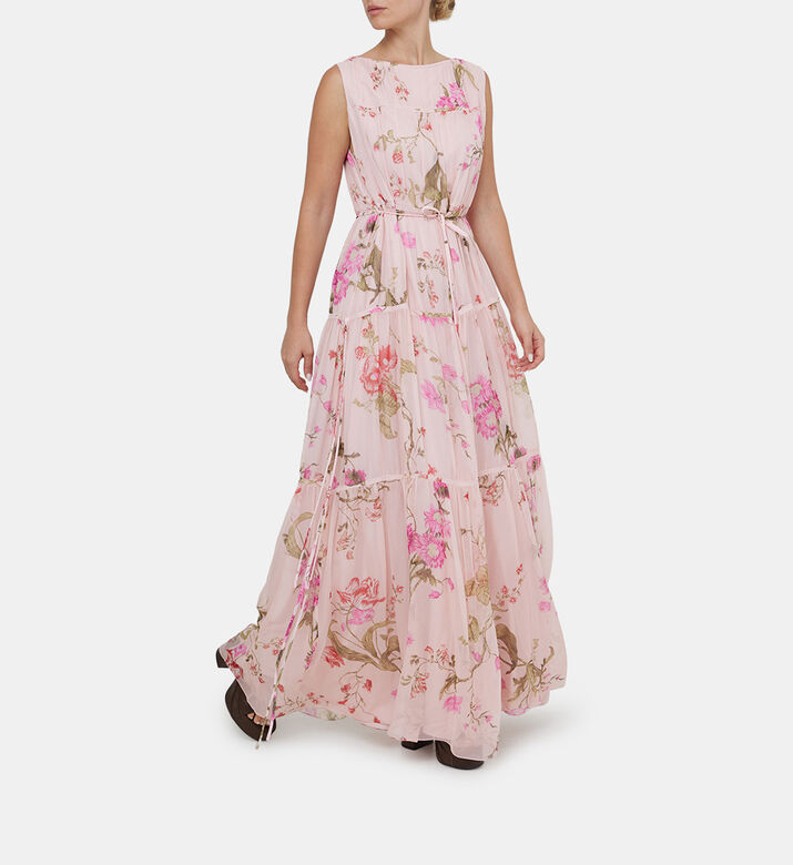 Tie-details Sleeveless Gown