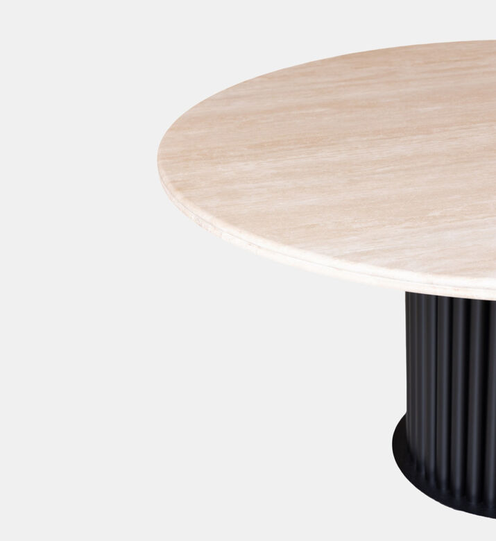 Home Deco and More Metal Base Round Dining Table, Packshot View