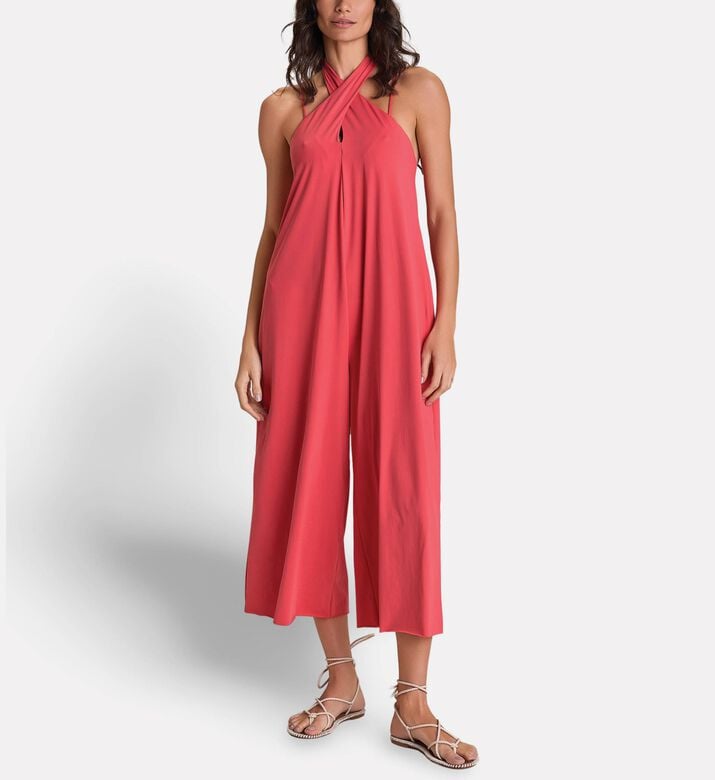 LIVE! Wide Halter Jumpsuit, Model View